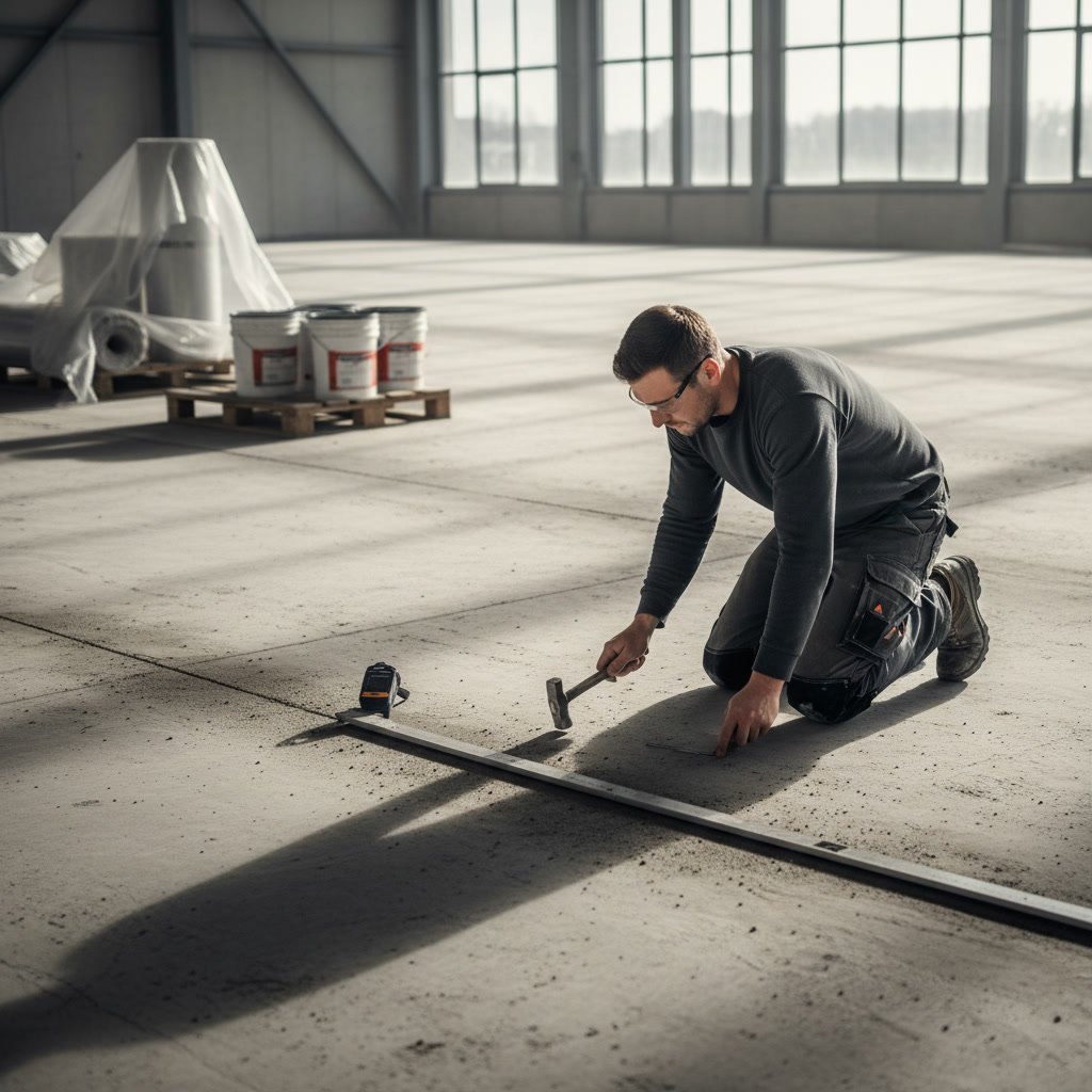 Professional concrete surface profiling and preparation for epoxy installation